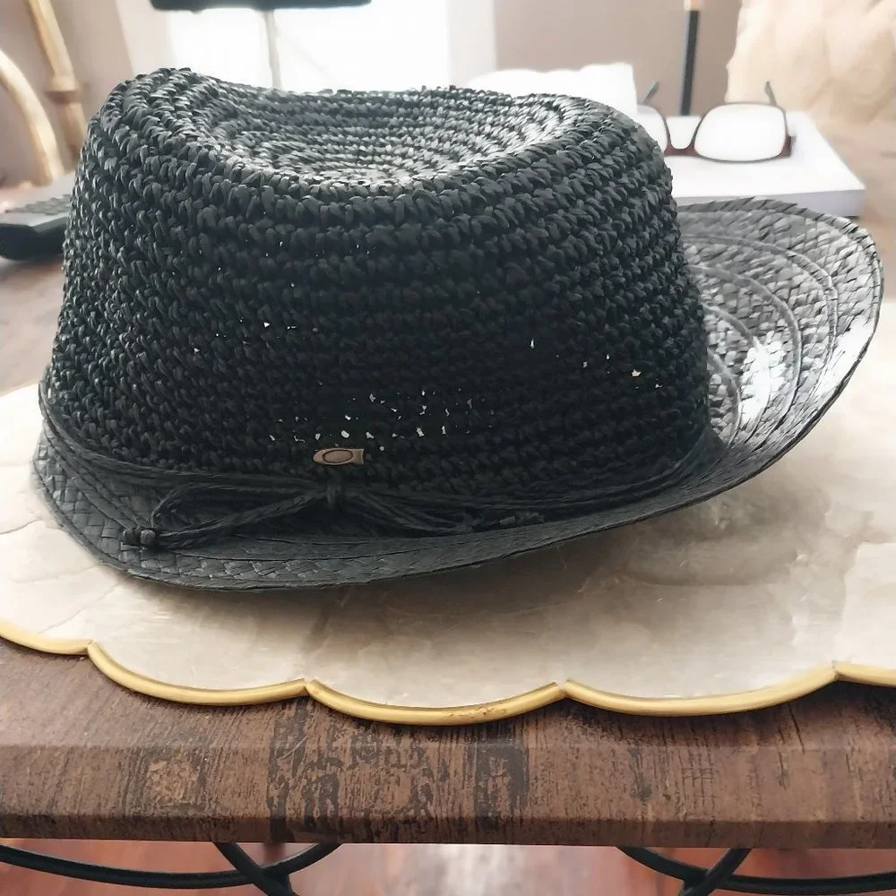 Vintage Black Sun Bonnet | Size OS